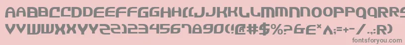 フォントJannsv2 – ピンクの背景に灰色の文字