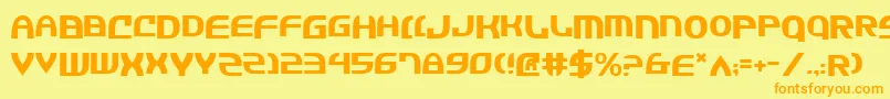 Jannsv2 Font – Orange Fonts on Yellow Background