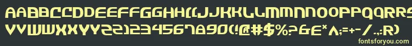 Jannsv2 Font – Yellow Fonts on Black Background