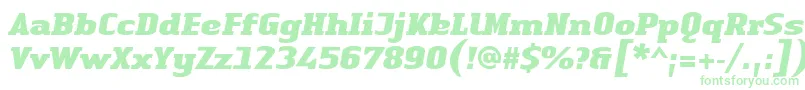 Fonte LinotypeAuthenticSerifBlackitalic – fontes verdes