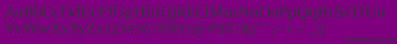 Res Font – Black Fonts on Purple Background