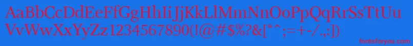 Res Font – Red Fonts on Blue Background