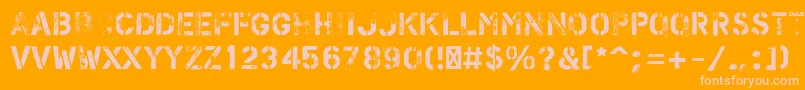 Más sobre la fuente PfstampsproFlex fuente PfstampsproFlex – Fuentes Rosadas Sobre Fondo Naranja