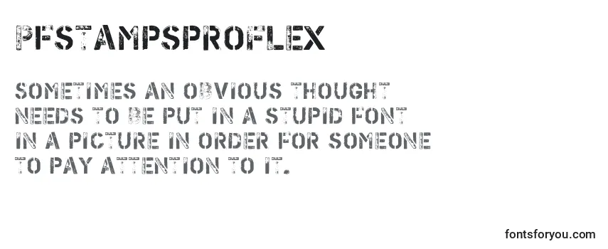 PfstampsproFlex Font