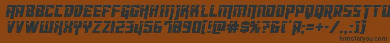 Dangerbotcond Font – Black Fonts on Brown Background