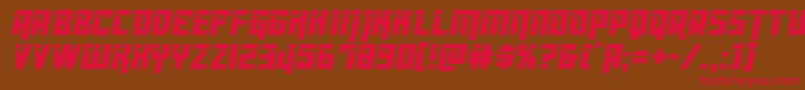Dangerbotcond Font – Red Fonts on Brown Background
