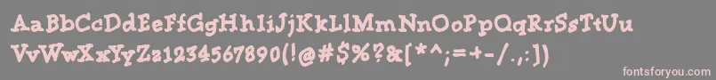 Betofm Font – Pink Fonts on Gray Background