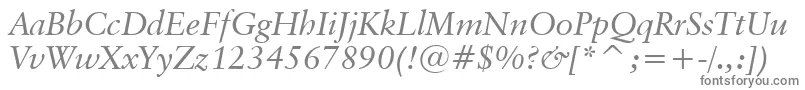 ClassicalGaramondItalicBt Font – Gray Fonts