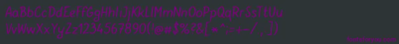 Шрифт GunnymarV36 – фиолетовые шрифты на чёрном фоне