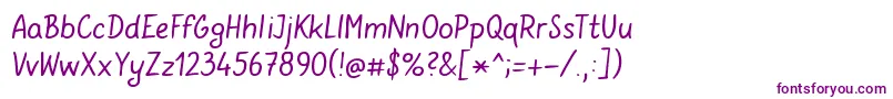 GunnymarV36 Font – Purple Fonts on White Background