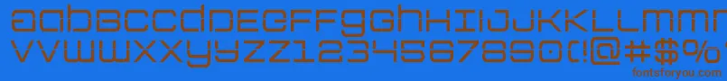 Colonymarineslaser Font – Brown Fonts on Blue Background