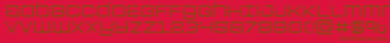 Colonymarineslaser Font – Brown Fonts on Red Background