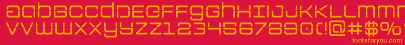 Colonymarineslaser Font – Orange Fonts on Red Background
