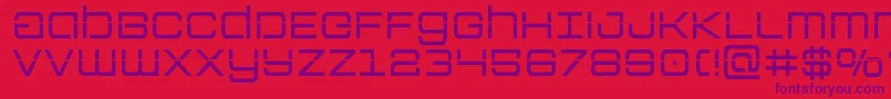 フォントColonymarineslaser – 赤い背景に紫のフォント