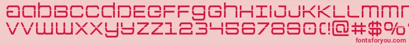 Colonymarineslaser-Schriftart – Rote Schriften auf rosa Hintergrund