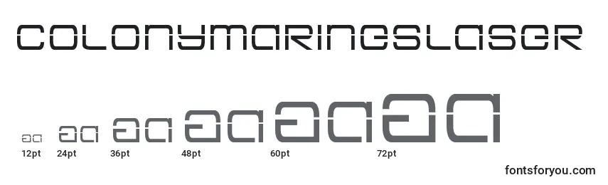 Colonymarineslaser Font Sizes
