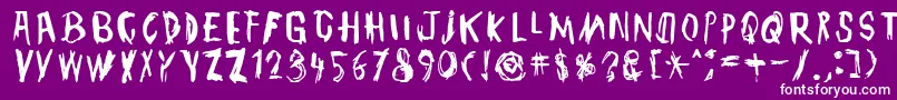 TmbgJohnHenry Font – White Fonts on Purple Background