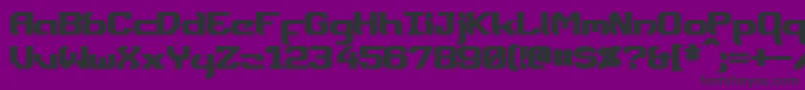 Шрифт DynothermBold – чёрные шрифты на фиолетовом фоне