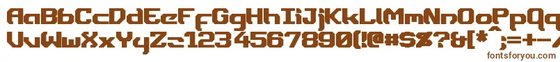 Шрифт DynothermBold – коричневые шрифты