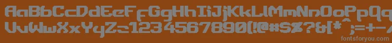 Шрифт DynothermBold – серые шрифты на коричневом фоне