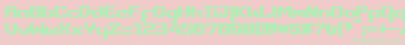 fuente DynothermBold – Fuentes Verdes Sobre Fondo Rosa
