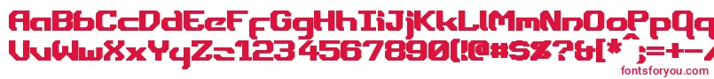 Шрифт DynothermBold – красные шрифты