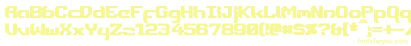 DynothermBold-Schriftart – Gelbe Schriften