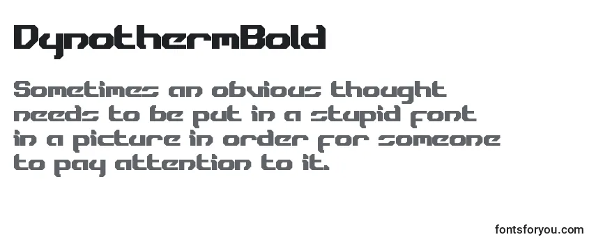DynothermBold Font