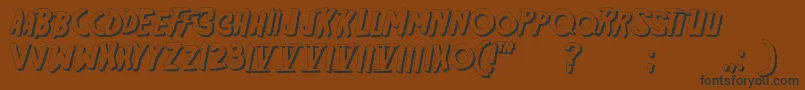 Friday13sh Font – Black Fonts on Brown Background