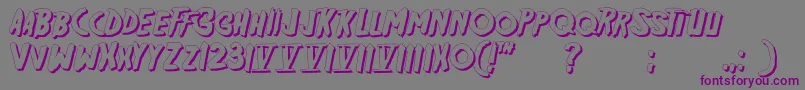 Шрифт Friday13sh – фиолетовые шрифты на сером фоне