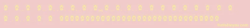 Más sobre la fuente KawaiiEyes fuente KawaiiEyes – Fuentes Amarillas Sobre Fondo Rosa