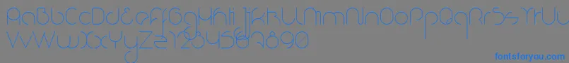 NioubesLight Font – Blue Fonts on Gray Background
