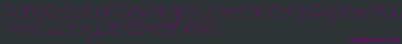 NioubesLight Font – Purple Fonts on Black Background