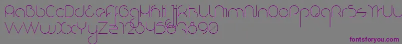 NioubesLight Font – Purple Fonts on Gray Background