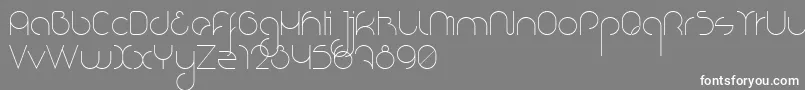 NioubesLight Font – White Fonts on Gray Background
