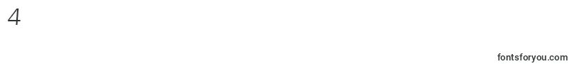 MuliLightitalic Font – Fonts for Digit 4