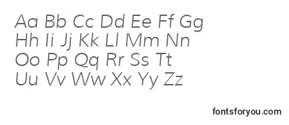 MuliLightitalic Font