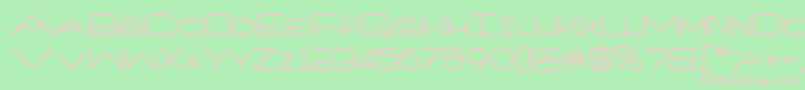 ArchitextBold Font – Pink Fonts on Green Background