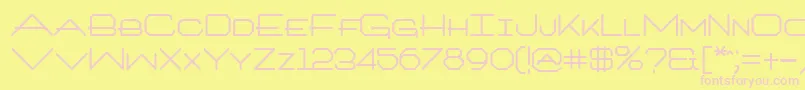 ArchitextBold Font – Pink Fonts on Yellow Background