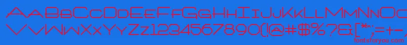 ArchitextBold Font – Red Fonts on Blue Background