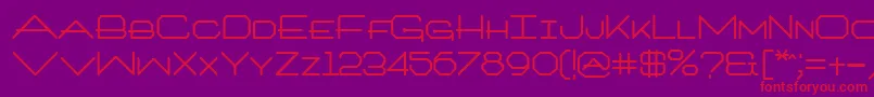 ArchitextBold Font – Red Fonts on Purple Background