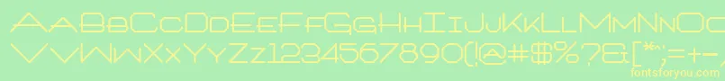 ArchitextBold Font – Yellow Fonts on Green Background