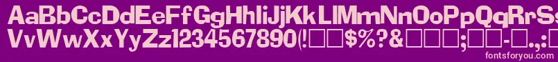 AddledRegular Font – Pink Fonts on Purple Background