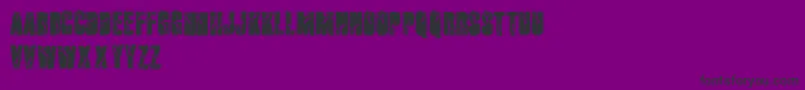 Cutter Font – Black Fonts on Purple Background