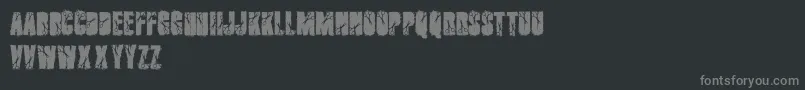 Cutter Font – Gray Fonts on Black Background