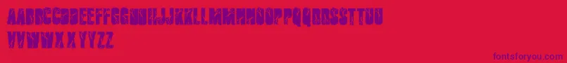 fuente Cutter – Fuentes Moradas Sobre Fondo Rojo