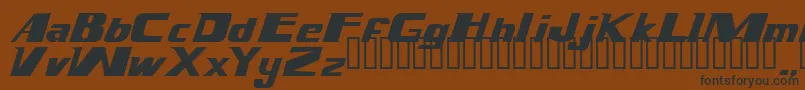Magnump.I. Font – Black Fonts on Brown Background