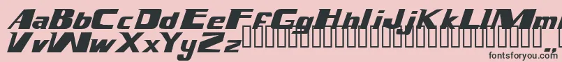 Magnump.I. Font – Black Fonts on Pink Background