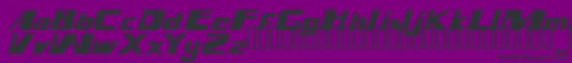 Magnump.I. Font – Black Fonts on Purple Background