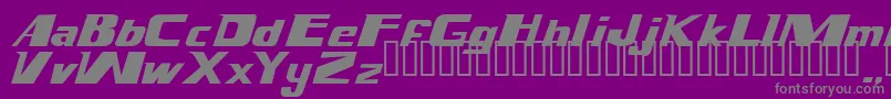 Magnump.I. Font – Gray Fonts on Purple Background